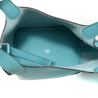 Hermes Taurillon Clemence Picotin Lock 18 PM Bleu Saint Cyr 8 of 16