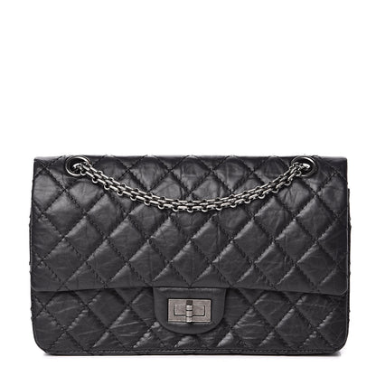 Chanel Aged Calfskin Quilted 2.55 Reissue 225 Flap Black 1 of 11