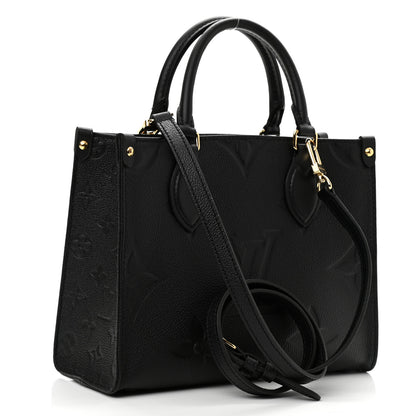 Louis Vuitton Empreinte Monogram Giant Onthego PM Black 3 of 9