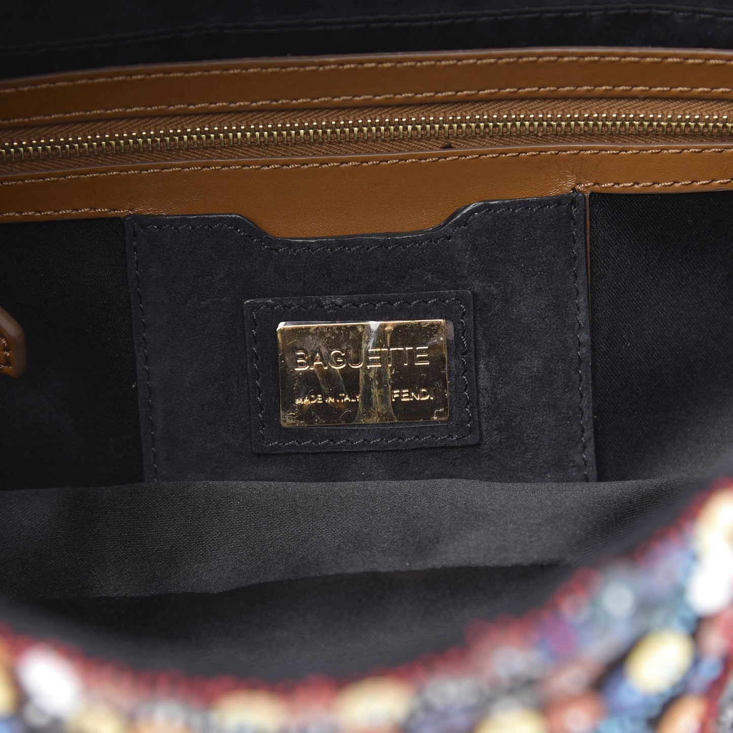 Sequin Embroidered Baguette Multicolor