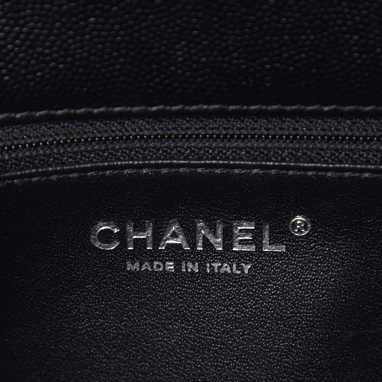 Caviar Lizard Quilted Small Coco Handle Flap Black
