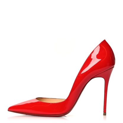 Christian Louboutin Patent Iriza 100 Pumps 38.5 Pavot 1 of 11