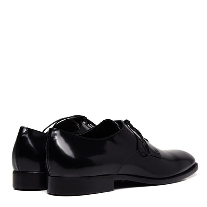 Christian Dior Polished Calfskin Mens Derby Shoe 40 Black 4 of 10