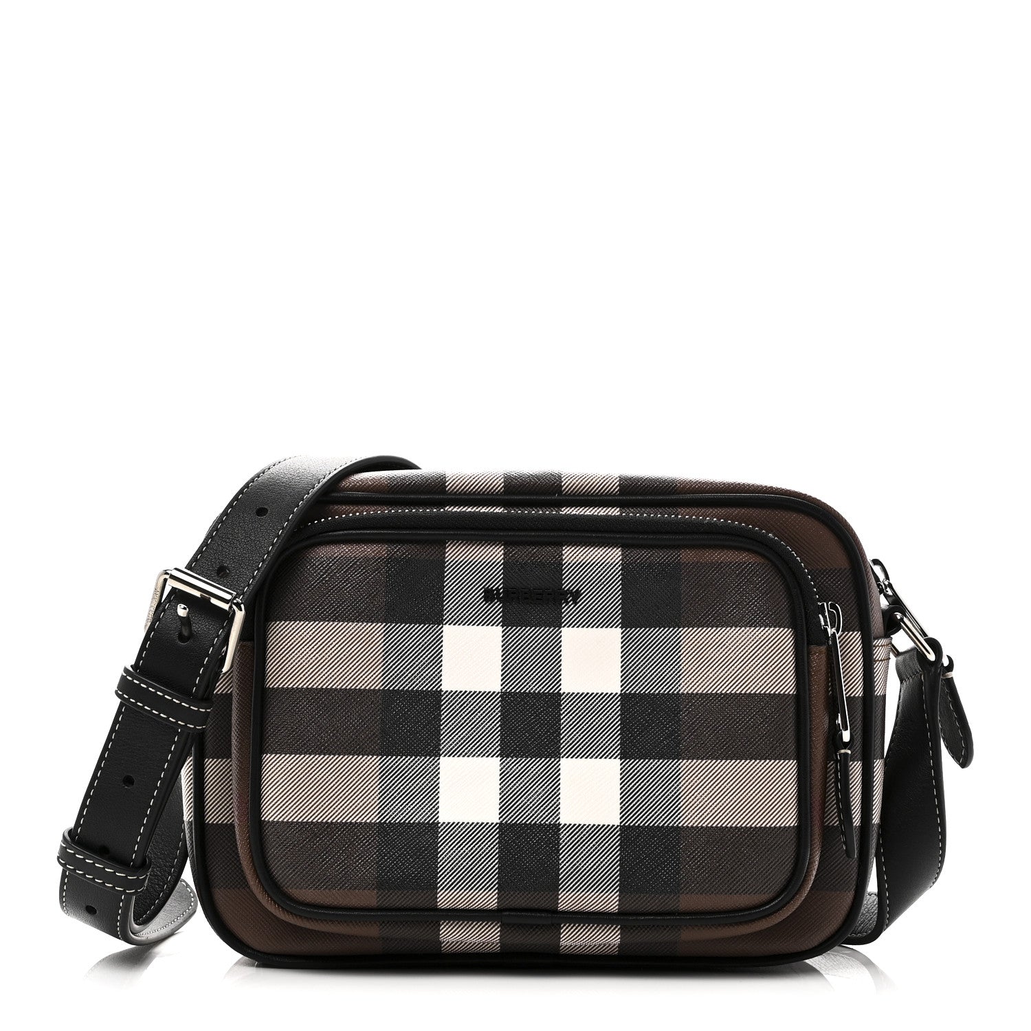 Burberry Canvas Check Paddy Messenger Birch Brown 1 of 10