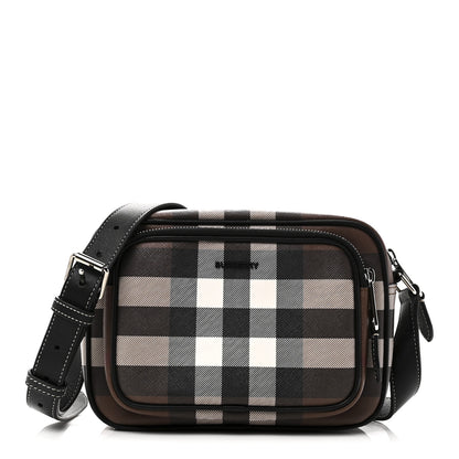 Burberry Canvas Check Paddy Messenger Birch Brown 1 of 10