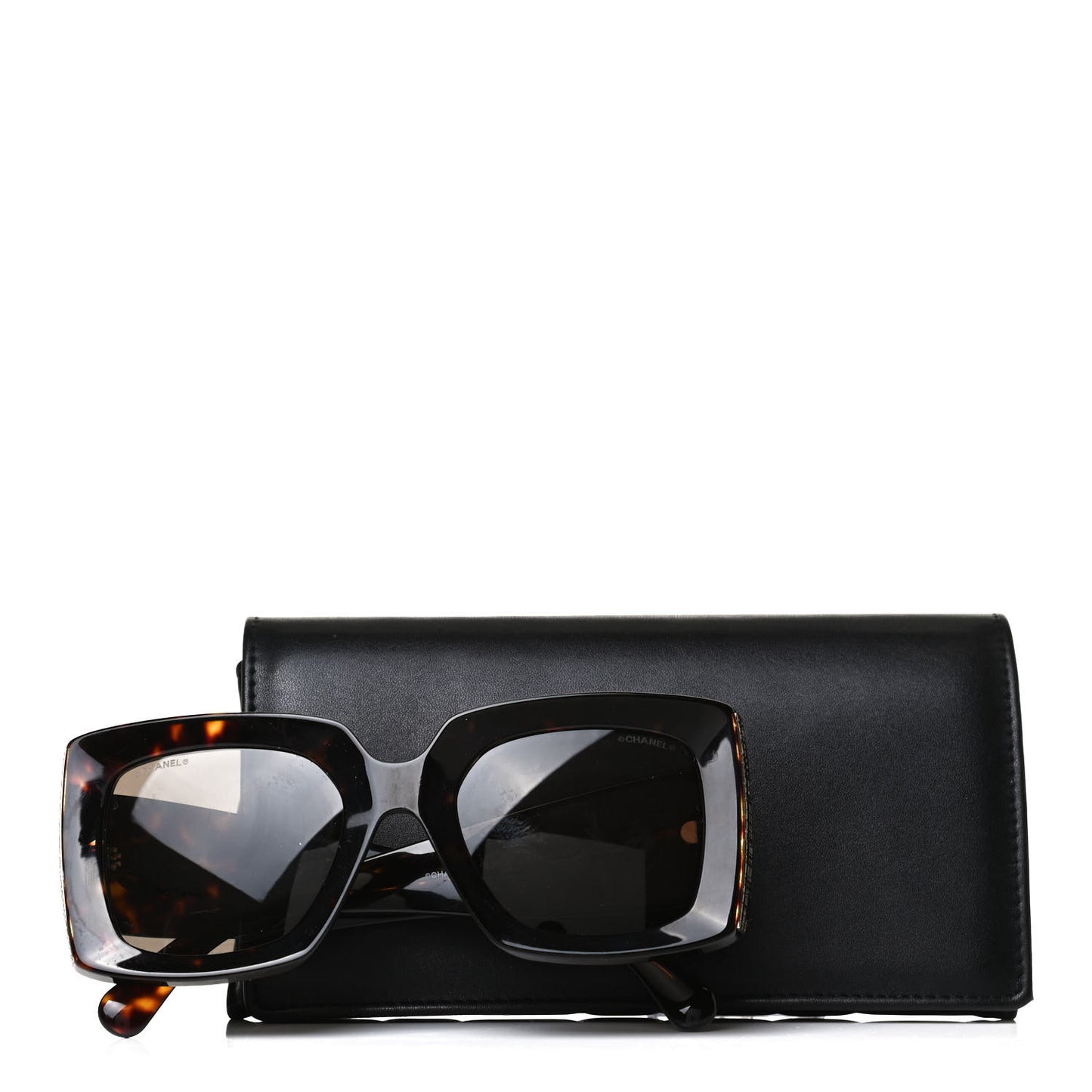 Acetate Rectangle Sunglasses 5435 Tortoise
