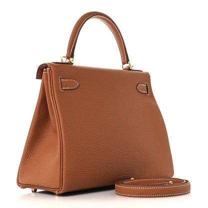 Hermes Togo Kelly Retourne 28 Gold 2 of 11