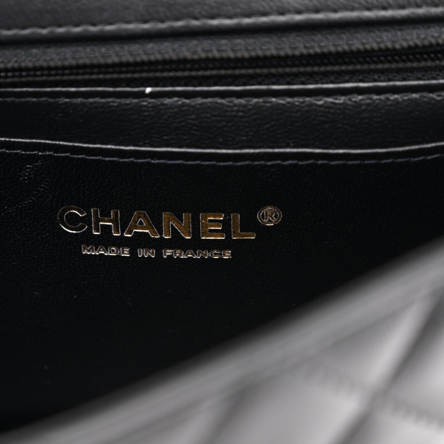 Lambskin Quilted Mini Rectangular Flap Black