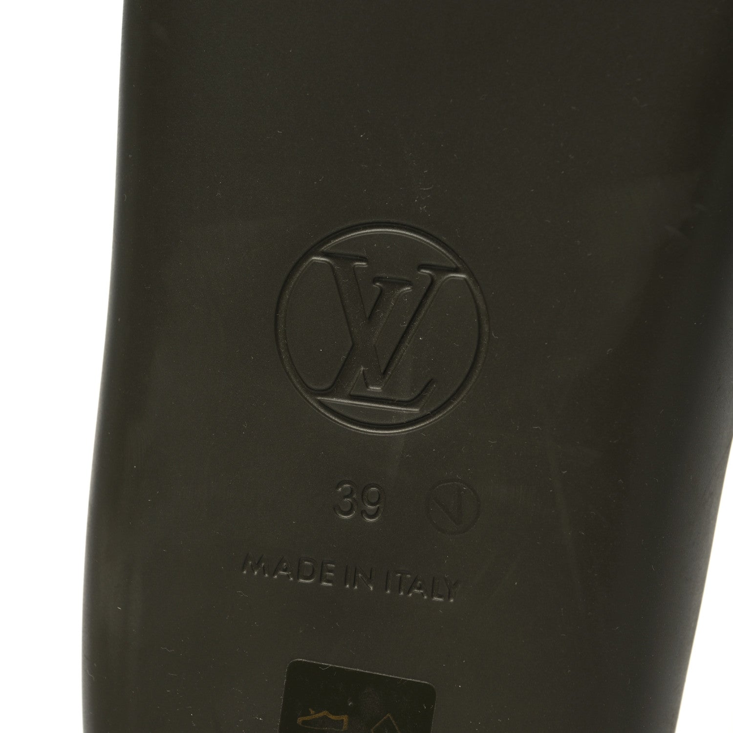 Louis Vuitton Rubber Monogram Embossed Sunbath Flat Mule 39 Kaki 6 of 8