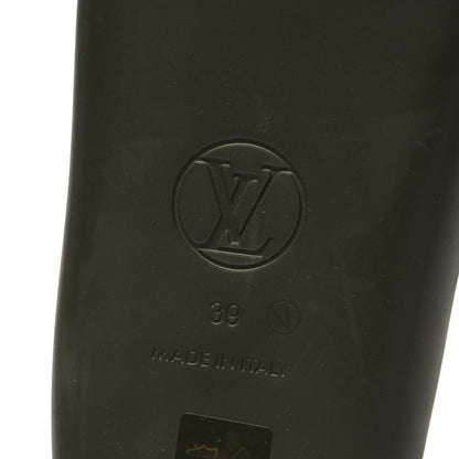 Louis Vuitton Rubber Monogram Embossed Sunbath Flat Mule 39 Kaki 6 of 8
