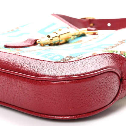 Gucci Canvas Calfskin 100 Centennial Music Small Jackie 1961 Hobo Ivory Red 9 of 9