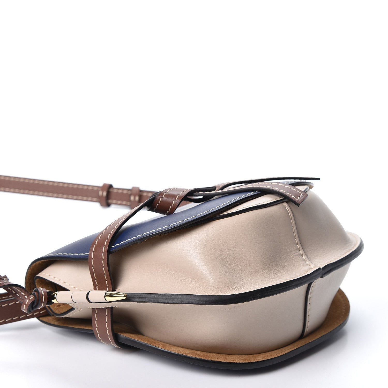 Loewe Soft Calfskin Small Gate Crossbody Bag Marine Light Oat 3 of 10