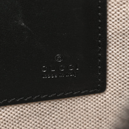 Gucci Calfskin GG Tennis Embossed Wristlet Pouch Black 6 of 8