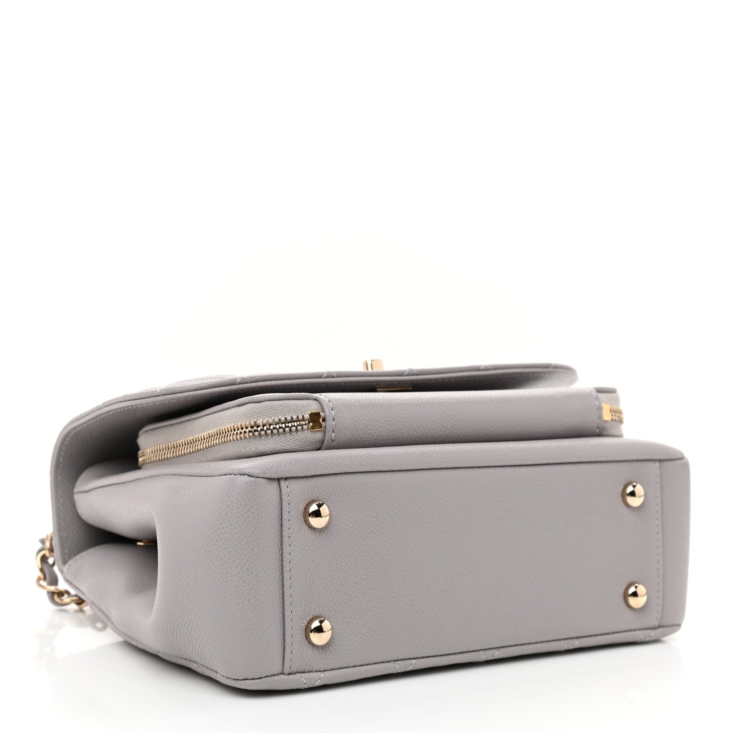 Chanel Caviar Quilted Medium Business Affinity Flap Grey 4 of 11