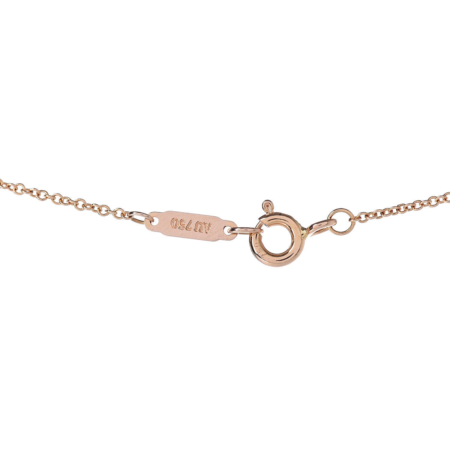Tiffany 18K Rose Gold Diamond Heart Pendant Necklace 6 of 6