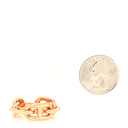 Hermes Plated Brass Regate Scarf Ring Plaqué Or Rose 2 of 4