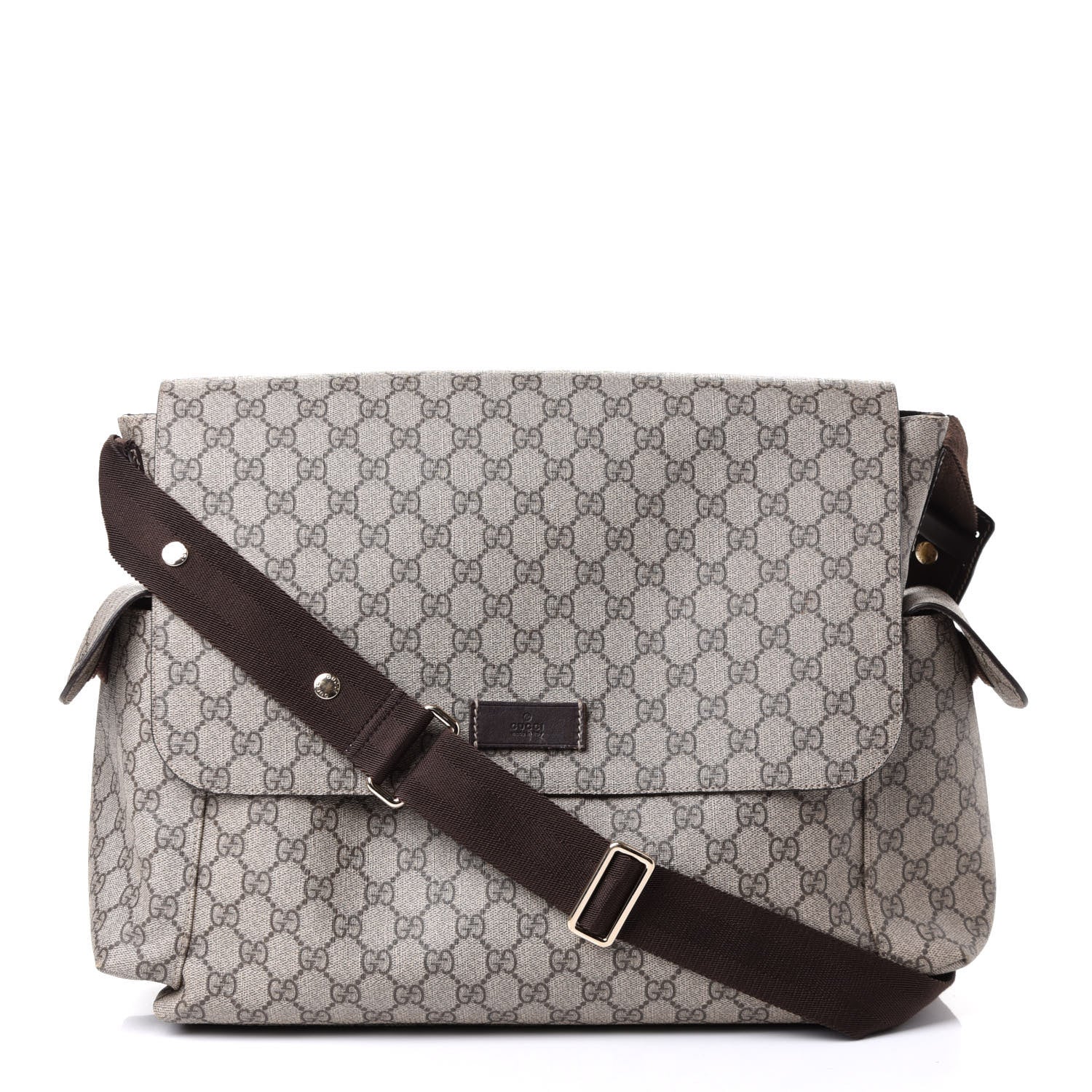 Gucci GG Plus Monogram Messenger Diaper Bag Dark Brown 1 of 4