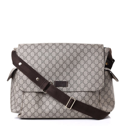Gucci GG Plus Monogram Messenger Diaper Bag Dark Brown 1 of 4