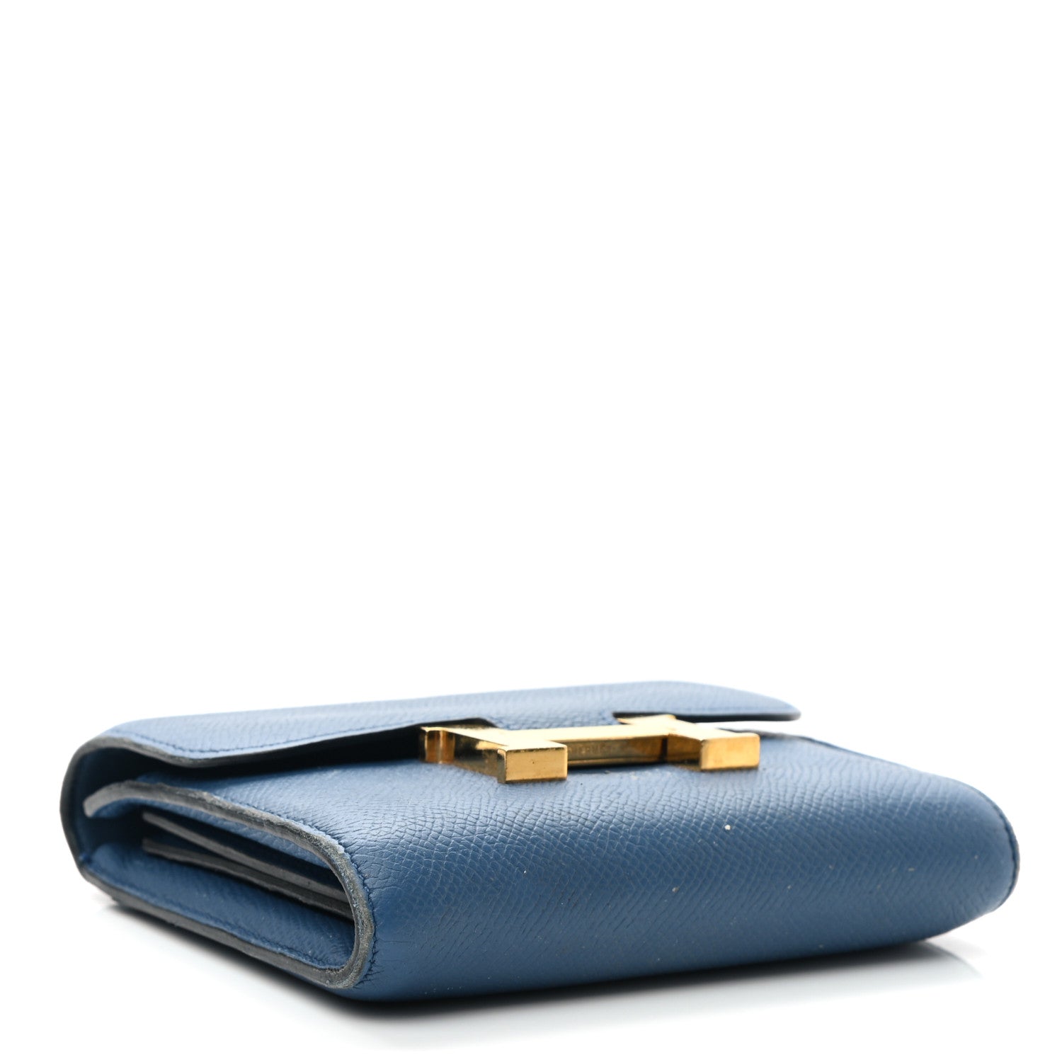 Hermes Epsom Constance Short Wallet Bleu Agate 4 of 13