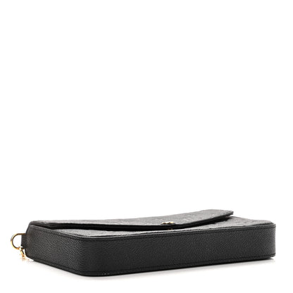 Louis Vuitton Empreinte Pochette Felicie Chain Wallet Black 5 of 9