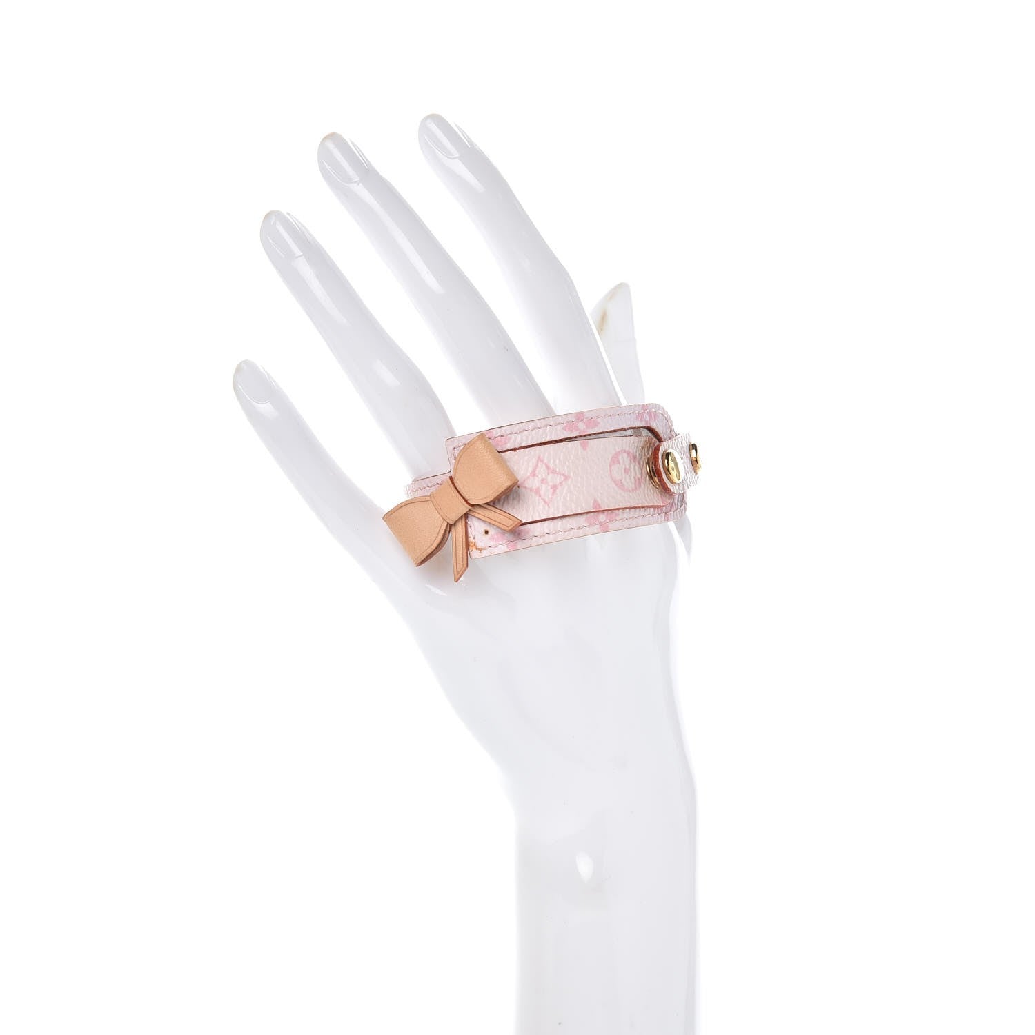 Louis Vuitton Monogram Cherry Blossom Address Wish Bracelet Pink 2 of 6