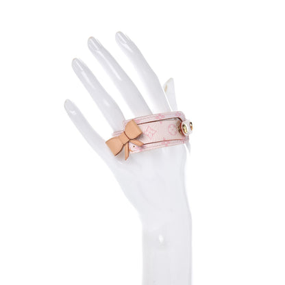 Louis Vuitton Monogram Cherry Blossom Address Wish Bracelet Pink 2 of 6