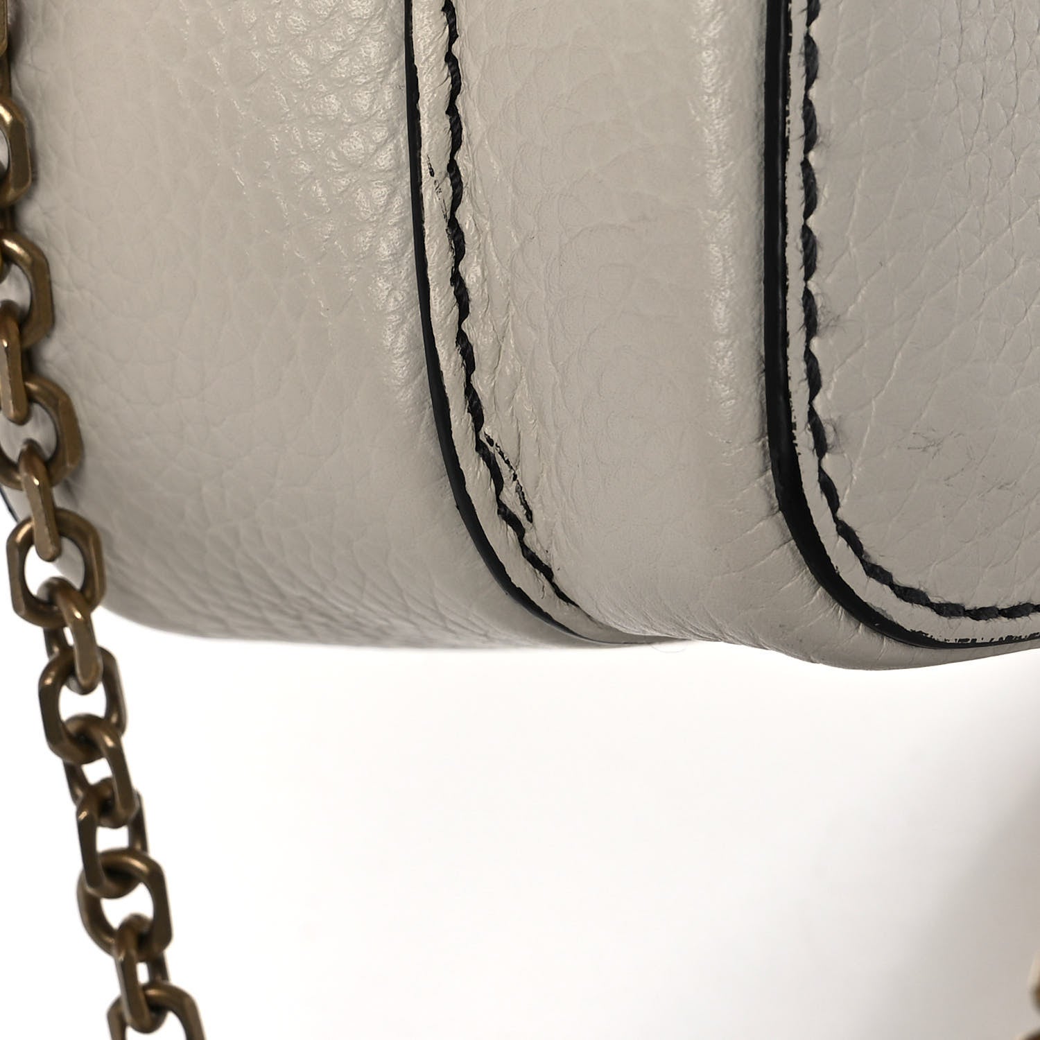 Christian Dior Grained Calfskin J'Adior Camera Case Clutch With Chain White 17 of 20