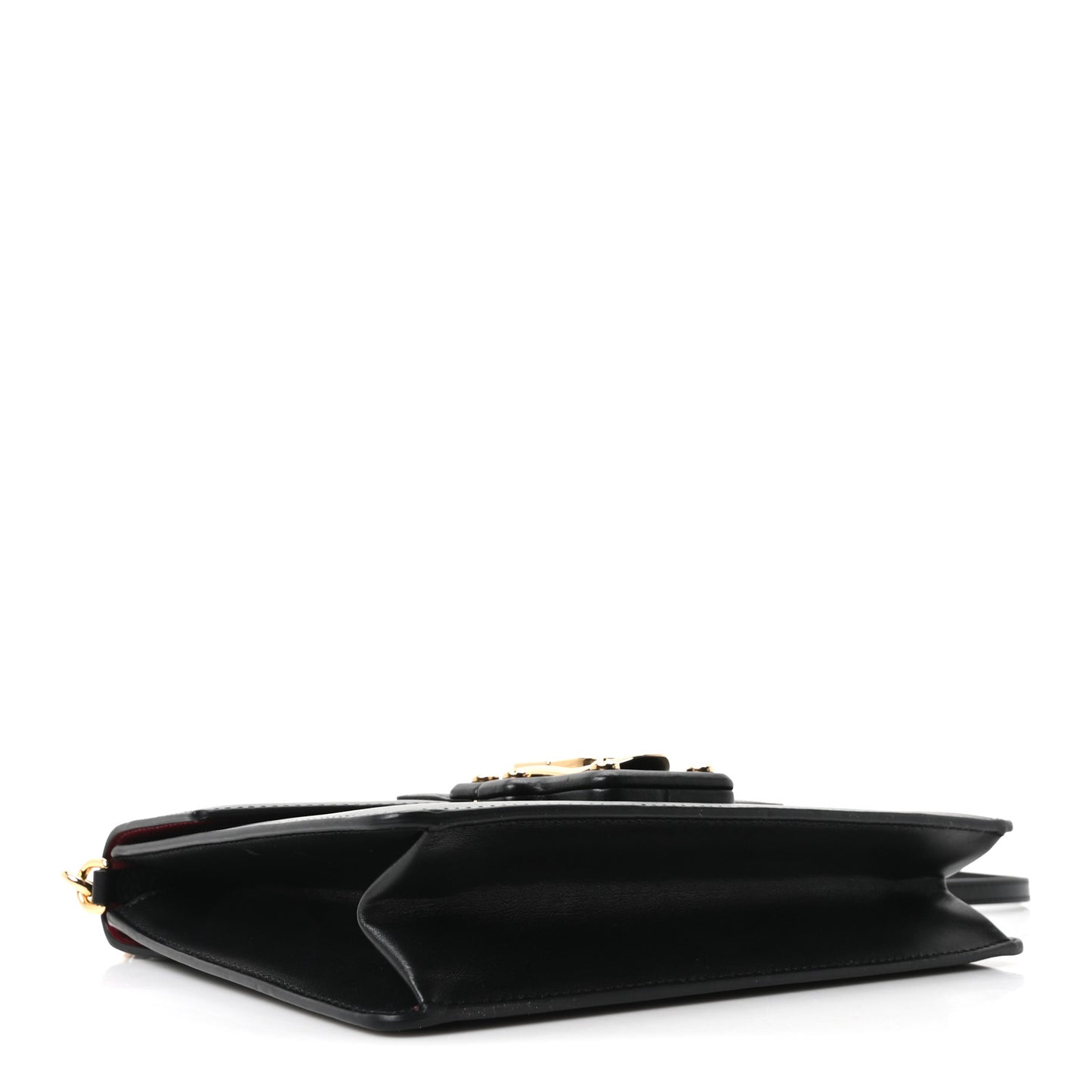Calfskin Lucia Shoulder Bag Black