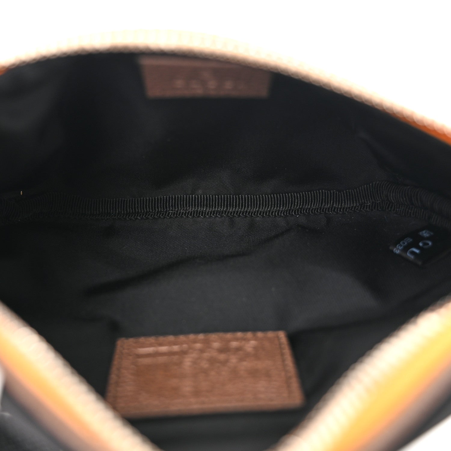 Gucci X THE NORTH FACE Econyl Nylon Belt Bag Black Ivory Crop 5 of 11