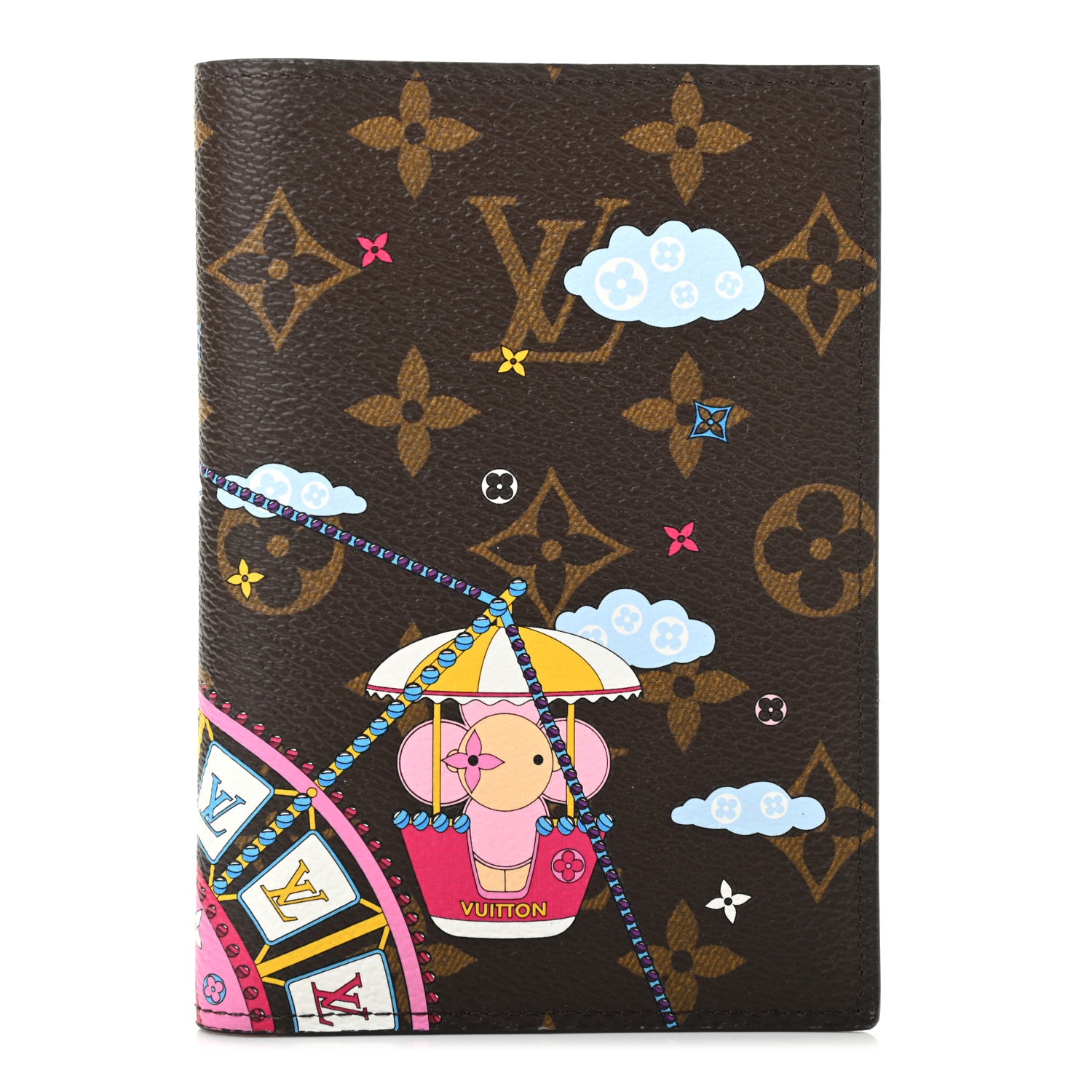 Louis Vuitton Monogram 2020 Christmas Animation Big Wheel Passport Cover Rose Ballerine 1 of 7