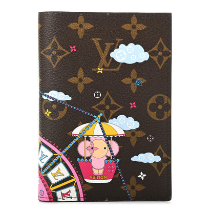 Louis Vuitton Monogram 2020 Christmas Animation Big Wheel Passport Cover Rose Ballerine 1 of 7