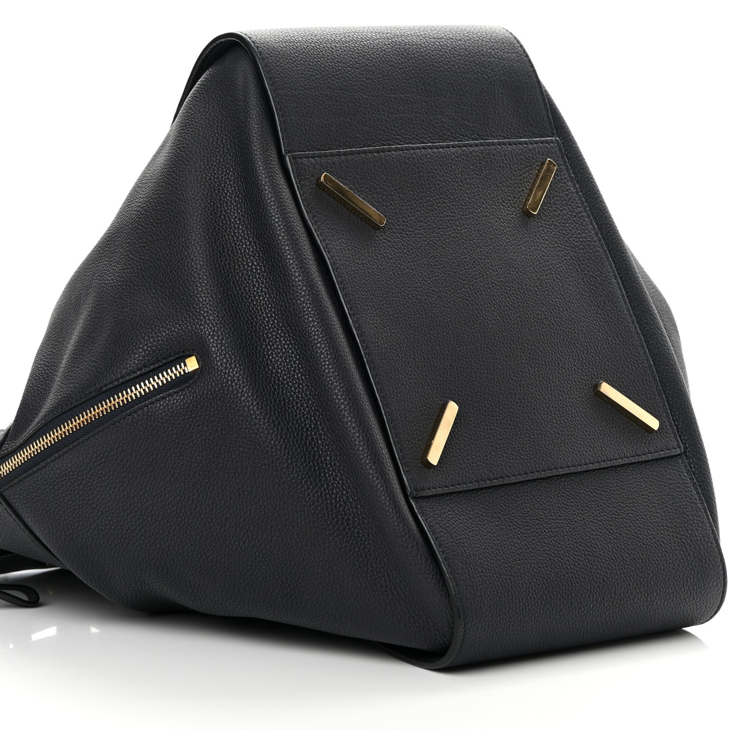 Calfskin Medium Hammock Shoulder Bag Midnight Blue Black