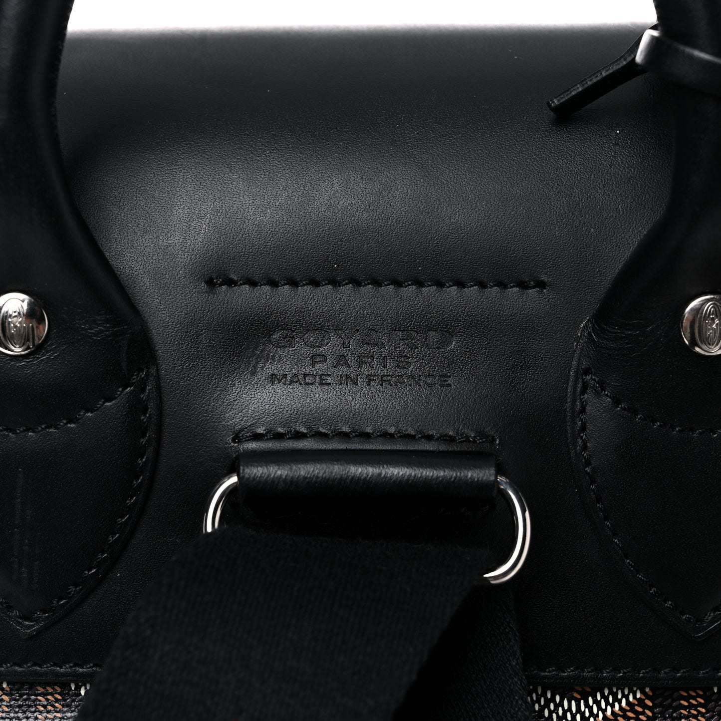 Goyardine Calfskin Alpin MM Backpack Black