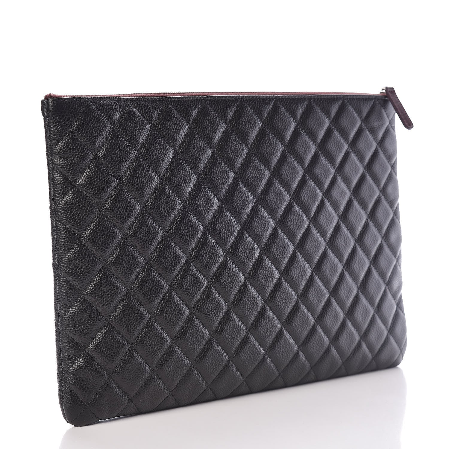 Chanel Caviar Quilted Large Cosmetic Case Black 3 of 8