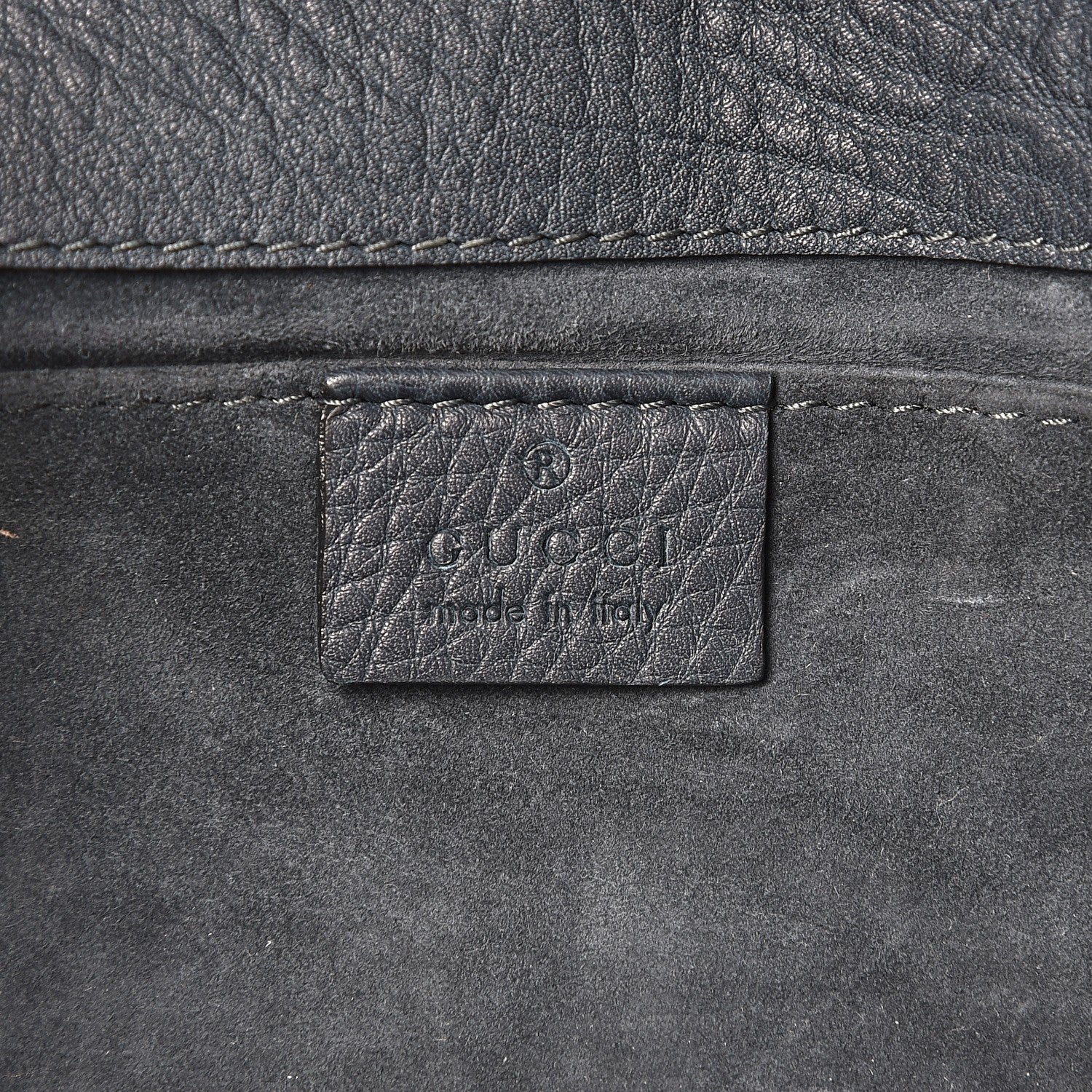 Gucci Pebbled Calfskin 1973 Continental Clutch Blue 6 of 7