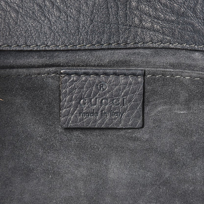 Gucci Pebbled Calfskin 1973 Continental Clutch Blue 6 of 7