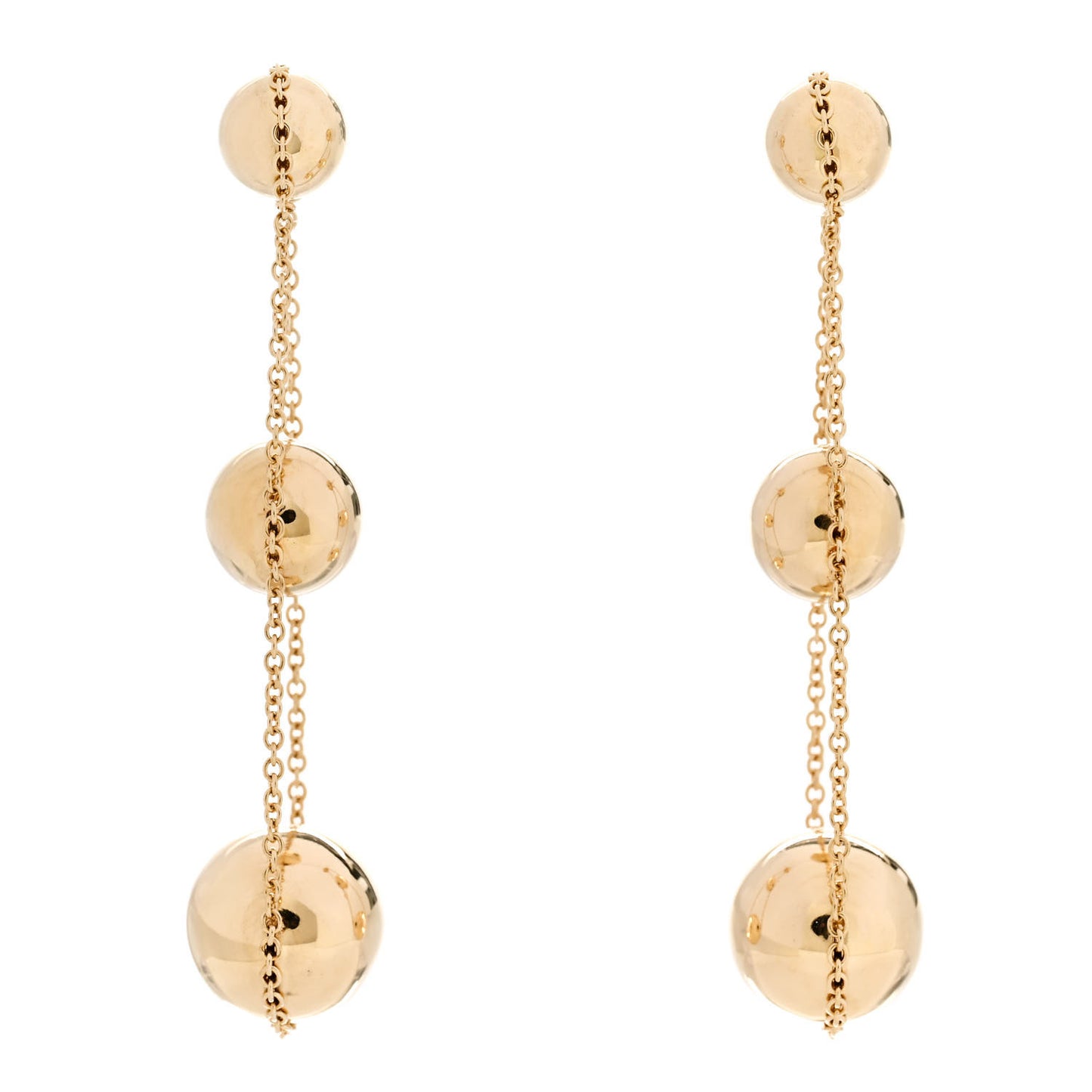 18K Yellow Gold HardWear Triple Drop Earrings
