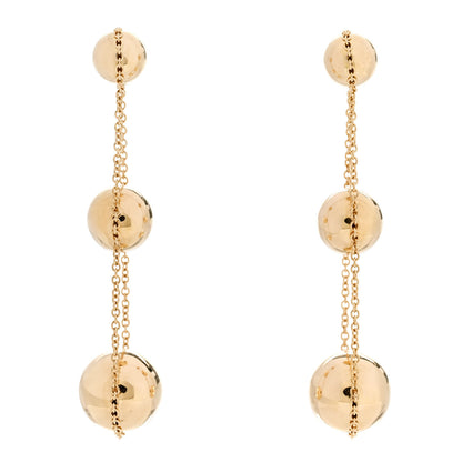 Tiffany 18K Yellow Gold HardWear Triple Drop Earrings 1 of 4