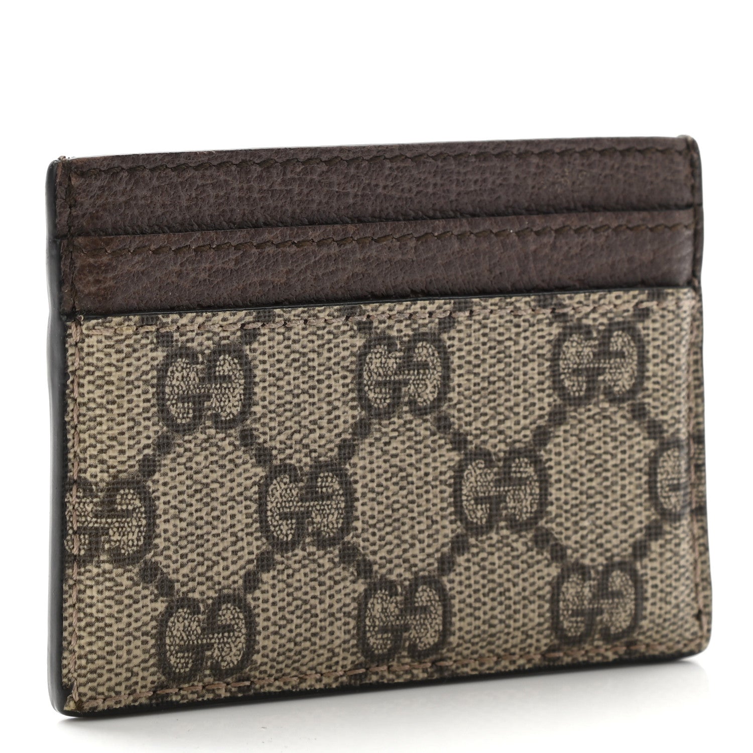 Gucci GG Supreme Monogram Ophidia Card Holder Brown 3 of 10