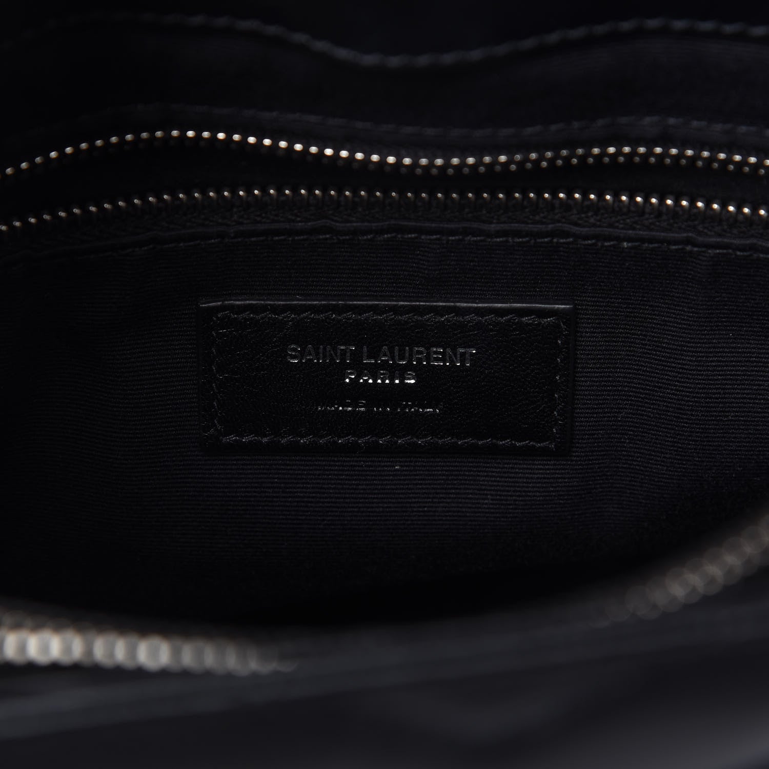 Saint Laurent Calfskin Y Quilted Monogram Small Loulou Shopper Black 8 of 10
