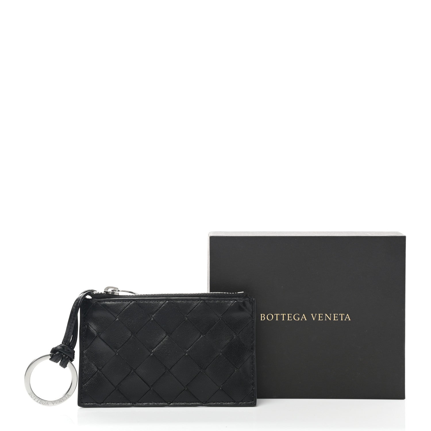 Bottega Veneta Nappa Intrecciato Key Case Black 8 of 8