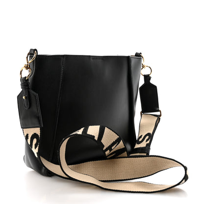 Stella McCartney Eco Alter Nappa Perforated Logo Mini Crossbody Black 3 of 9