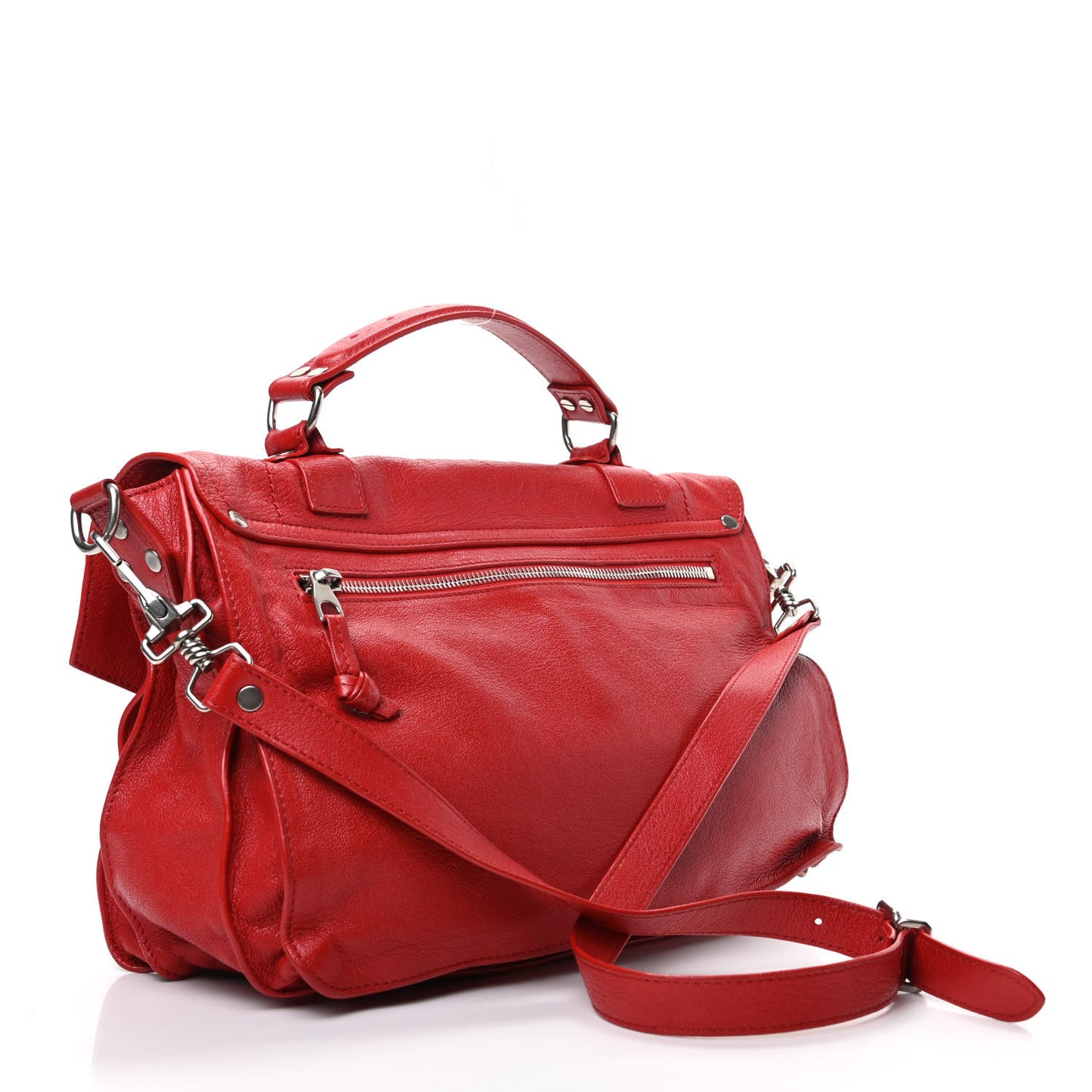 Lambskin Medium PS1 Satchel Red