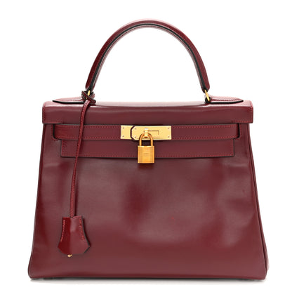 Hermes Box Kelly Retourne 28 Rouge H 1 of 17