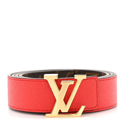 Louis Vuitton Monogram 30mm LV Initiales Reversible Belt 90 36 Coquelicot 2 of 7