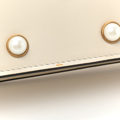 Gucci Nappa Pearl Studded Mini Queen Margaret Broadway Shoulder Bag Mystic White 12 of 12