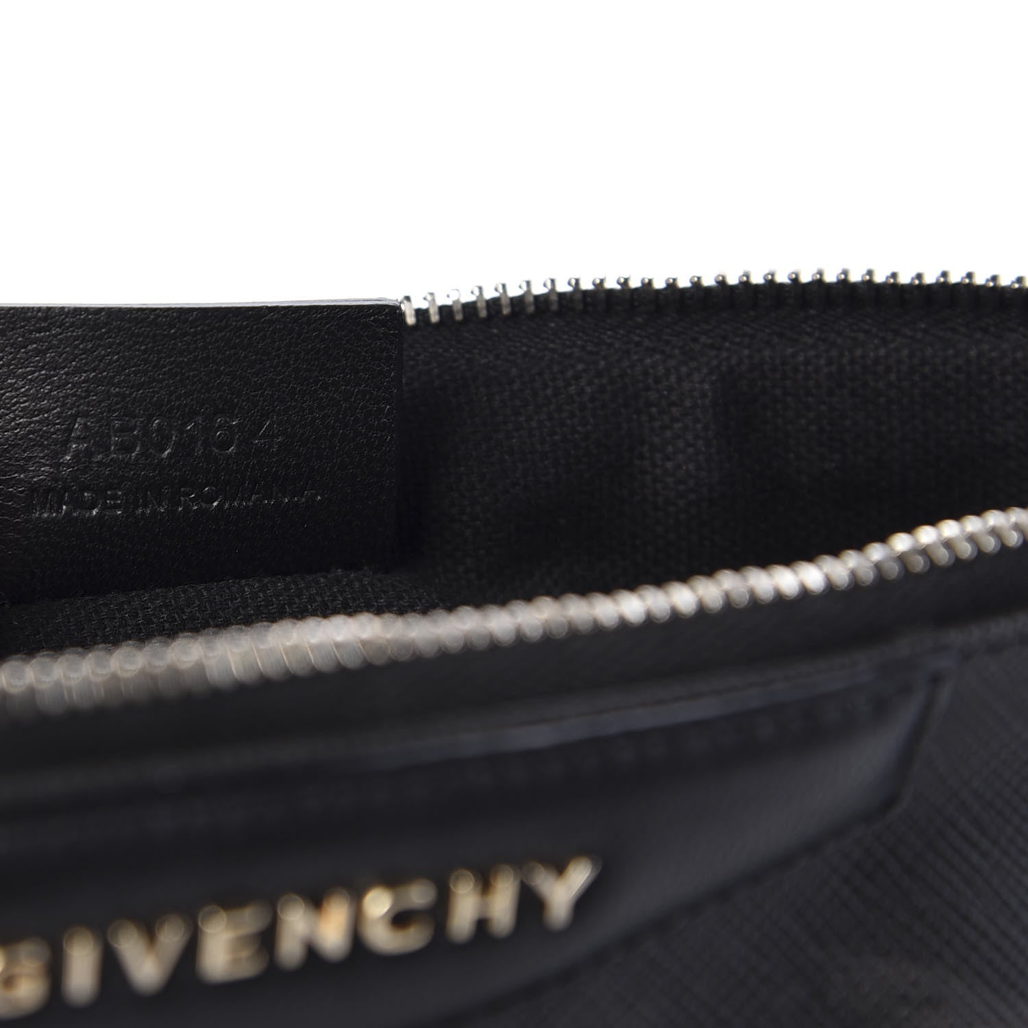 Givenchy Textured Coated Canvas Rottweiler Print Large Cosmetic Pouch Black 8 of 9