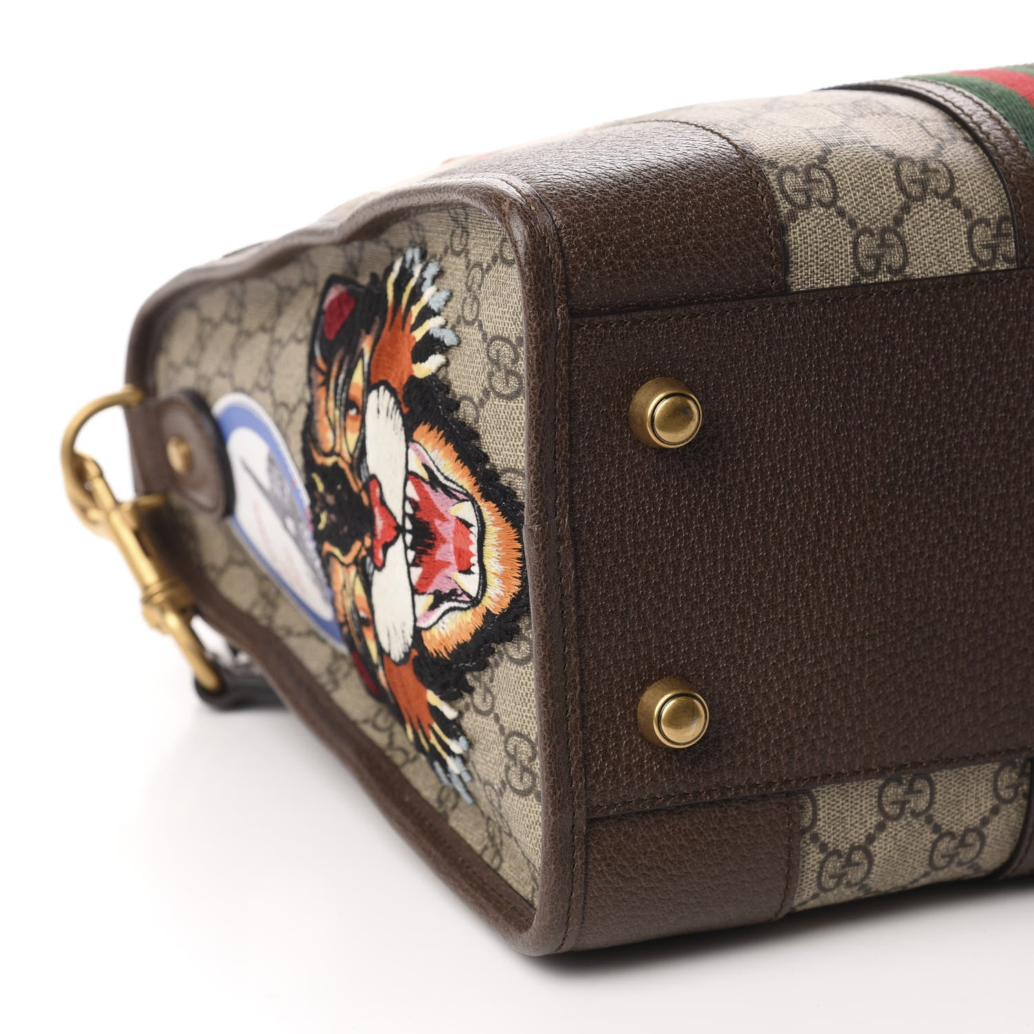 Gucci Soft GG Supreme Monogram Courrier Medium Duffle Bag Beige New Acero Multicolor 7 of 12