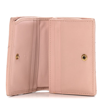 Gucci Calfskin Matelasse GG Marmont Card Case Wallet Perfect Pink 5 of 16