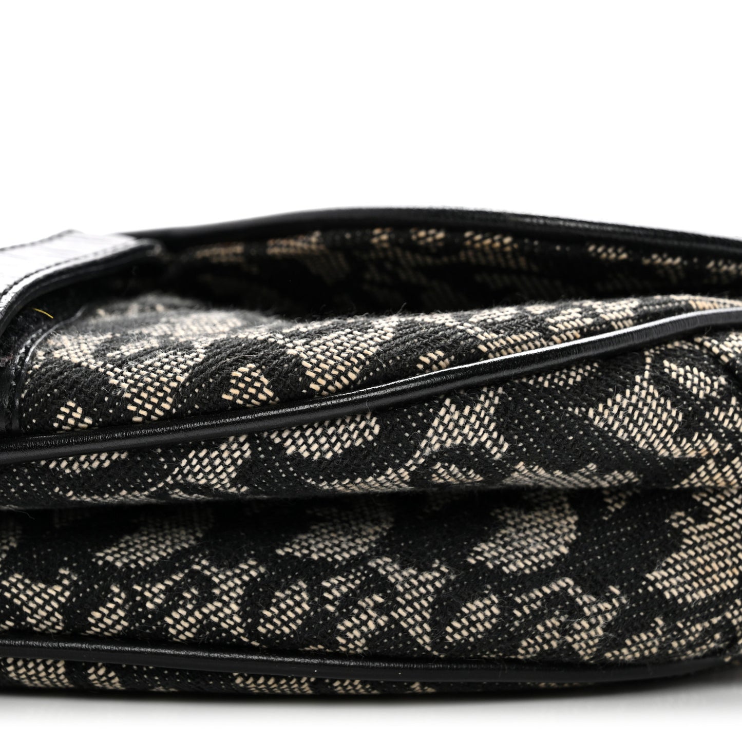 Monogram Saddle Bag Black